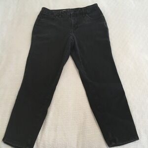 Seven7 High Rise Skinny Crop Jeans Women's Size‎ 14 Black Denim Pants